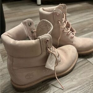 Timberland Premium Icon Women Boots Size 6.5 Primaloft Pink Genuine Leather